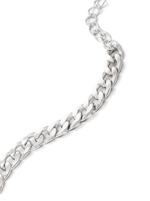 Simple Metal Braided Closed Link Bracelet