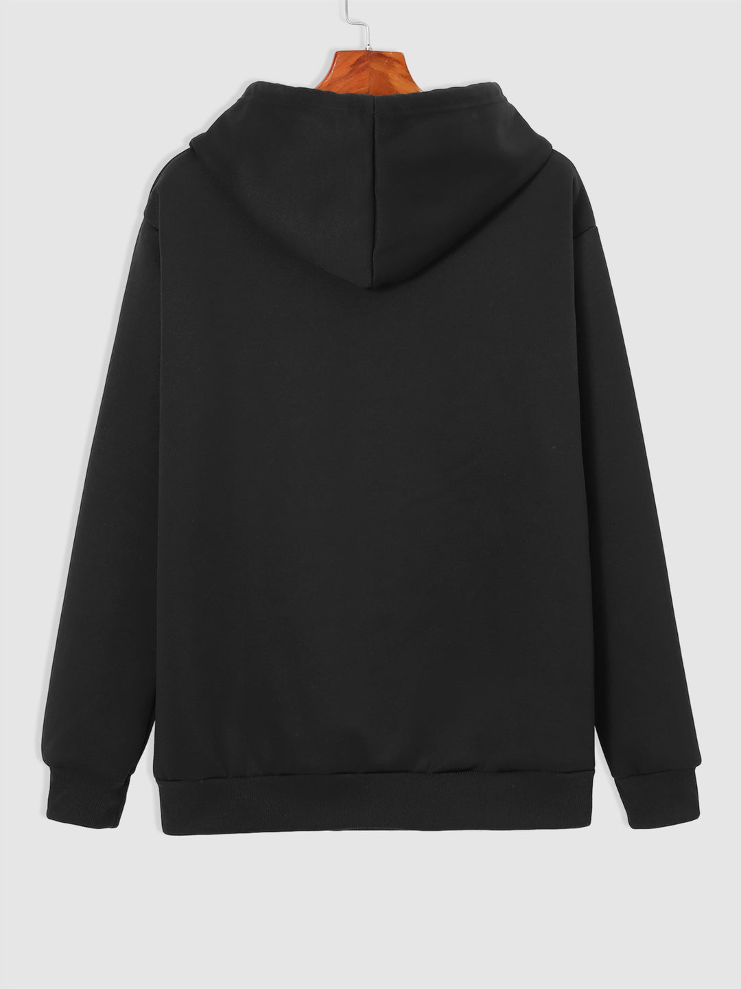 Men's Fleece Lined Drawstring Hoodie