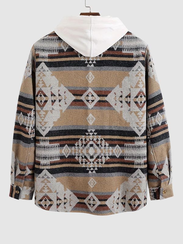 Men's Vintage Aztec Wool Blend Shirt