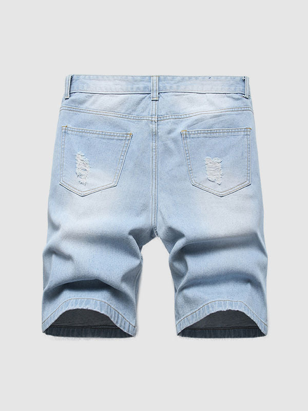 Men's  Ripped Denim Shorts