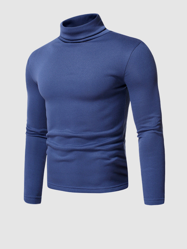 Slim-Fit Long Sleeve Turtleneck Base Layer T-shirt