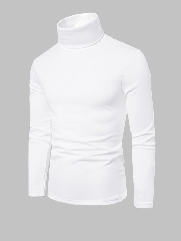 Slim-Fit Long Sleeve Turtleneck Base Layer T-shirt