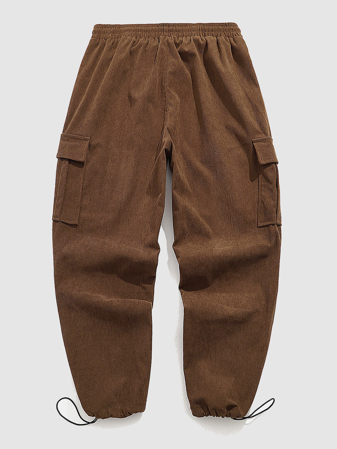 Men's Vintage Corduroy  Pocket Elastic Waist Cargo Pants