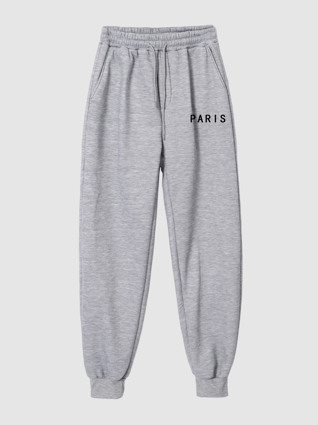 Men's "PARIS" letter print casual sweatpants