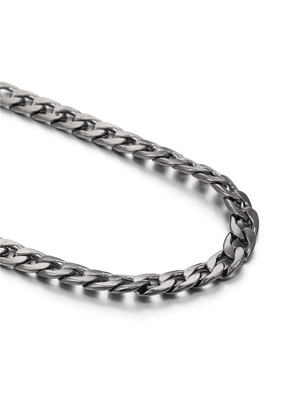 Simple Metal Braided Closed Link Bracelet