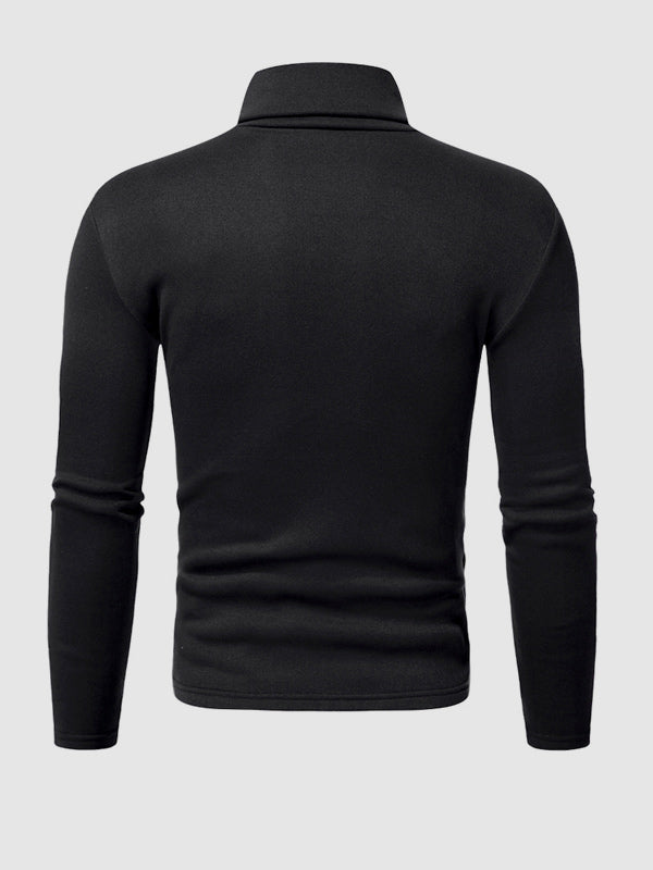 Slim-Fit Long Sleeve Turtleneck Base Layer T-shirt