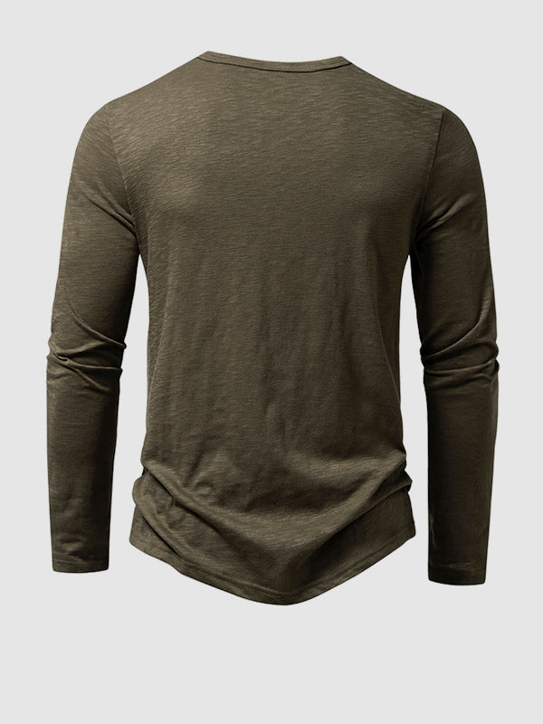 Men's Bamboo Cotton Textured Casual T-Shirt