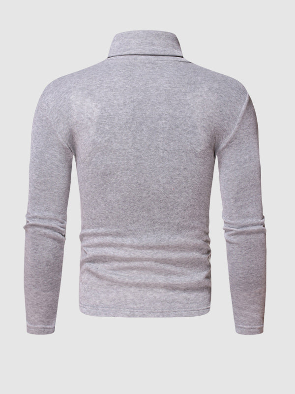 Slim-Fit Long Sleeve Turtleneck Base Layer T-shirt