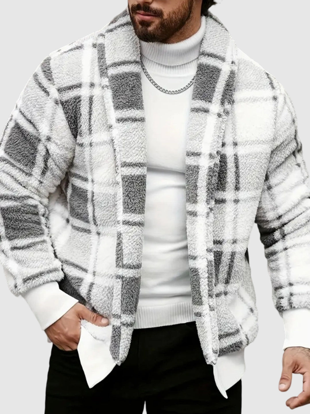 Men's Plaid Casual Jacket