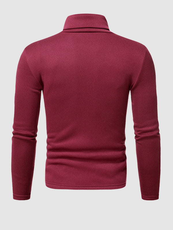 Slim-Fit Long Sleeve Turtleneck Base Layer T-shirt