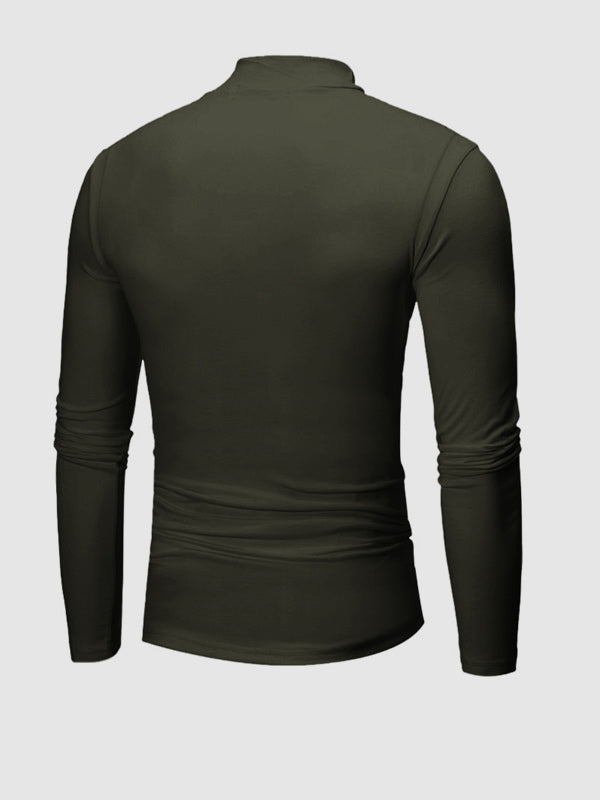 Unisex Solid Color Lightweight Fleece Skin-friendly Basic Pullover T-shirt