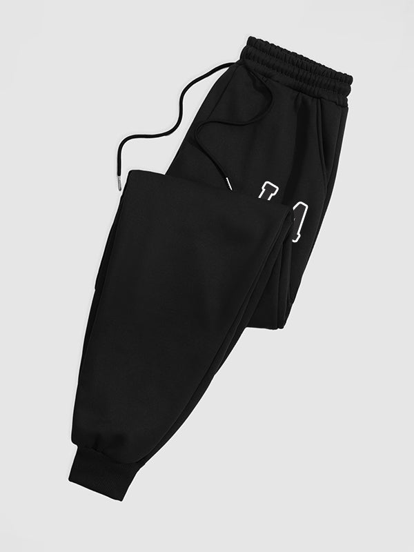 Men's "LA" letter print sweatpants