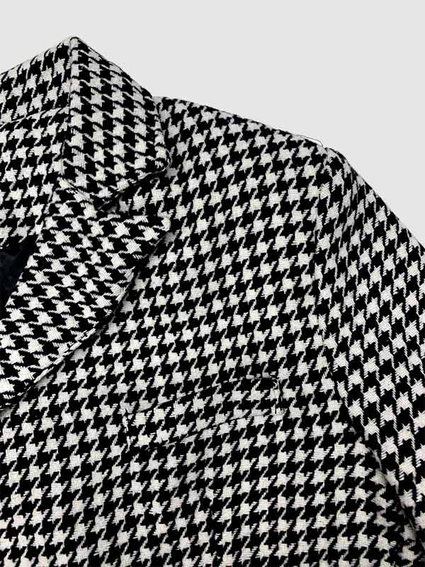 Men's Houndstooth Versatile Casual Button Blazer