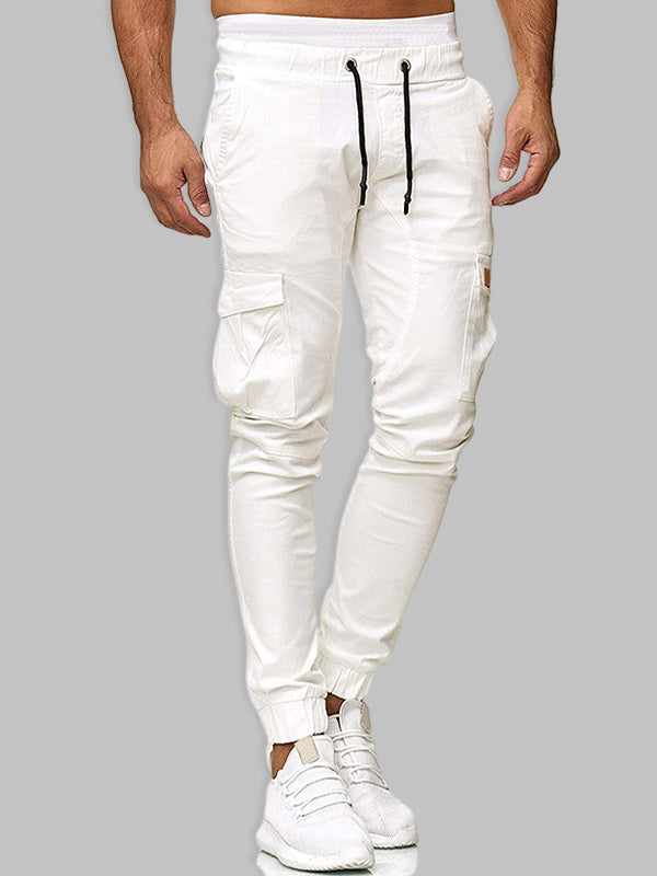 Men's Drawstring Lounge Pants  White