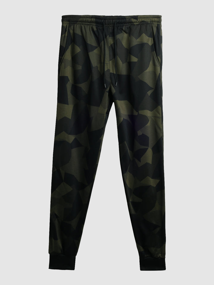 Men's elastic waist camouflage casual pants