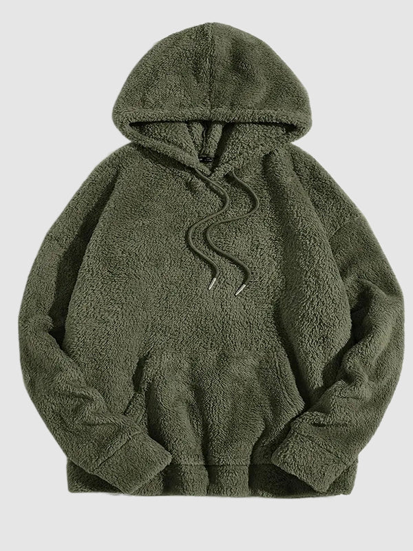 Men's Solid Fleece Hoodie