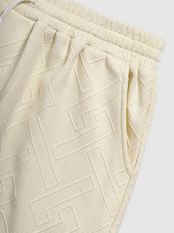 Men's Geometric Vintage Jacquard Casual Shorts