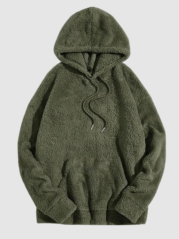 Men's Solid Fleece Hoodie