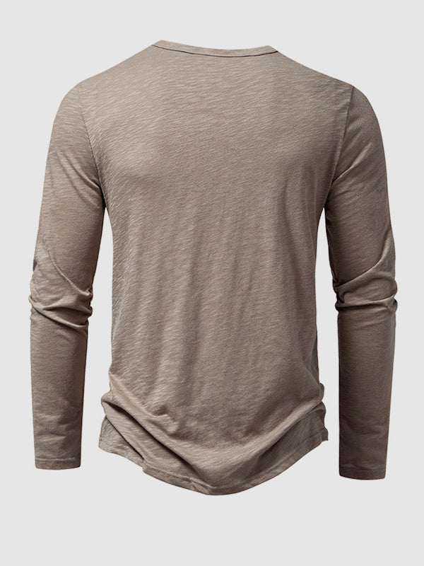 Men's Bamboo Cotton Textured Casual T-Shirt