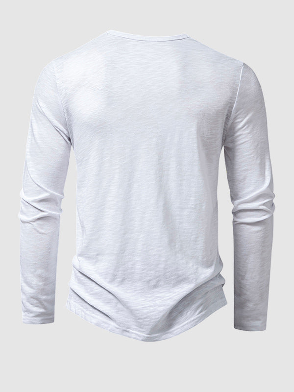 Men's Bamboo Cotton Textured Casual T-Shirt