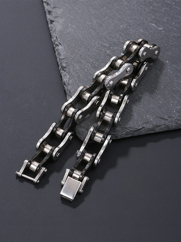 Motorcycle chain non-fading bracelet