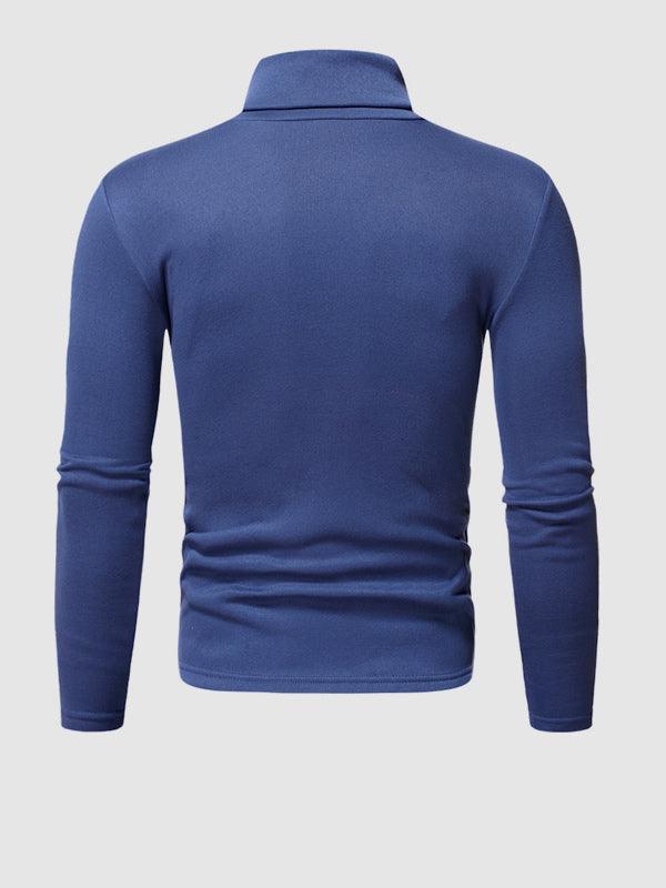 Slim-Fit Long Sleeve Turtleneck Base Layer T-shirt