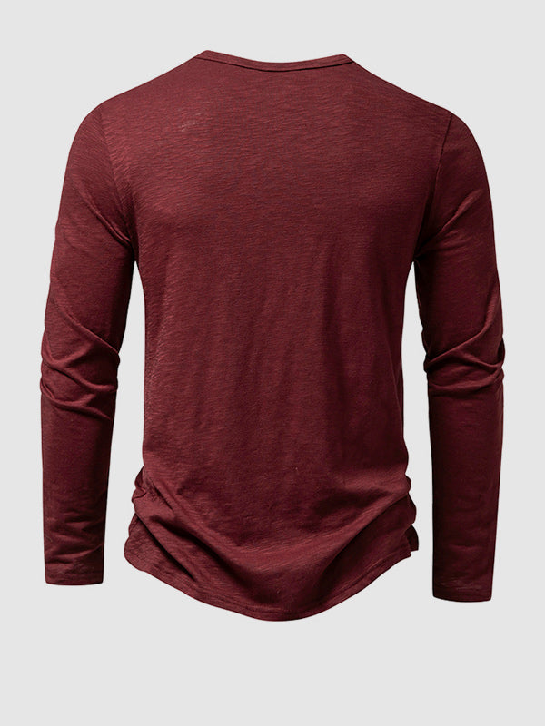 Men's Bamboo Cotton Textured Casual T-Shirt