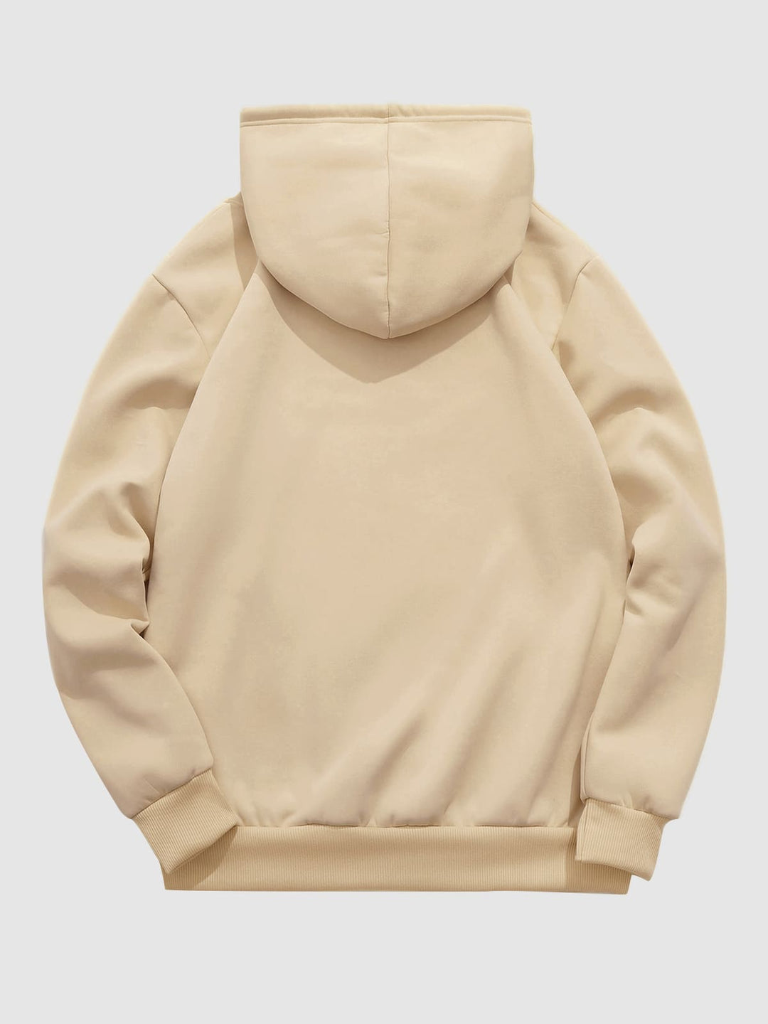 Men's "CALIFORNIA" velvet printed letter hoodie khaki 