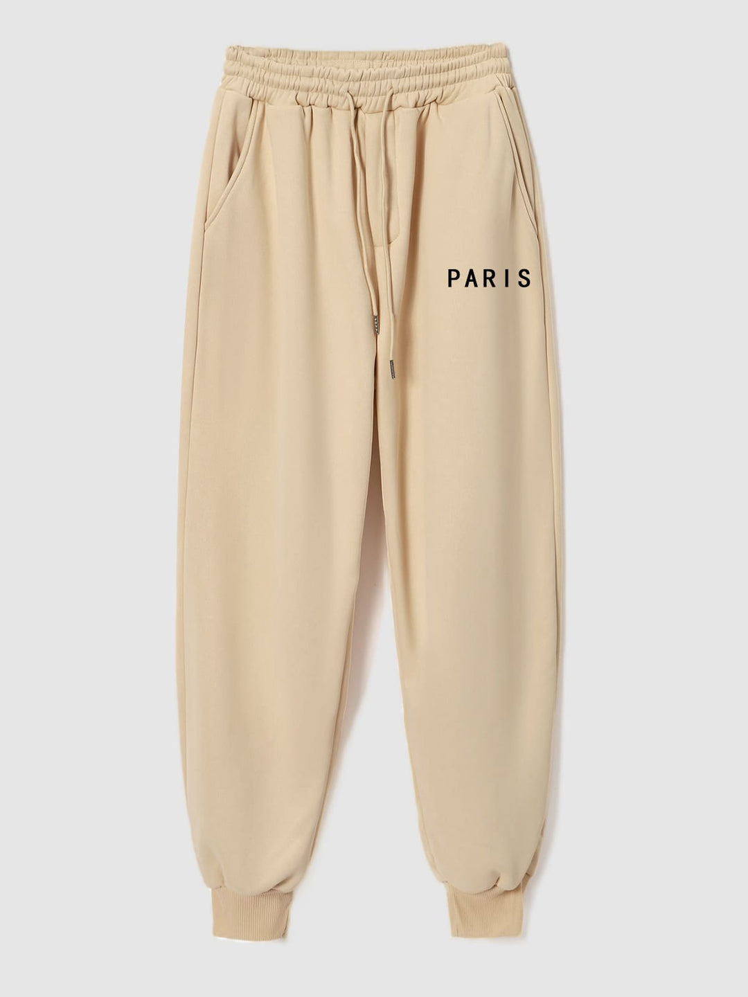 Men's "PARIS" letter print casual sweatpants