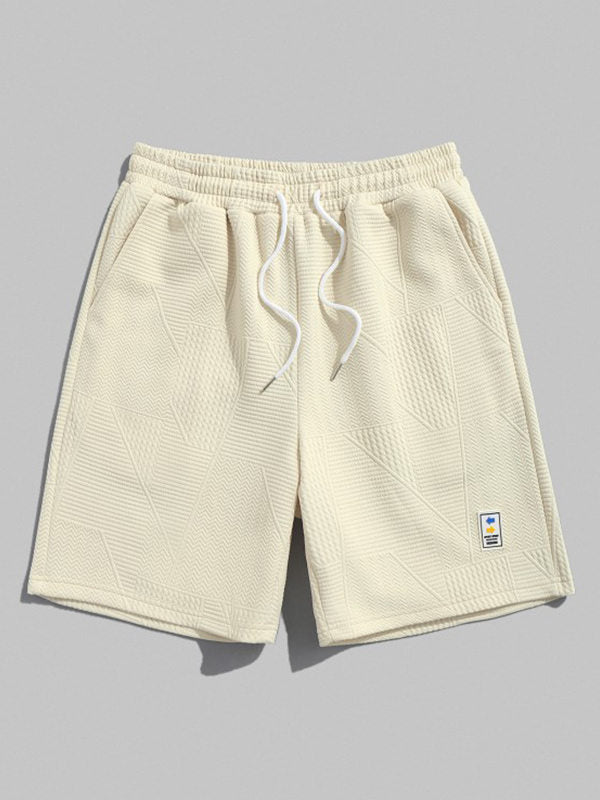 jacquard shorts beige