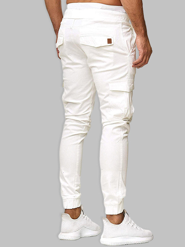 Men's Drawstring Lounge Pants  White