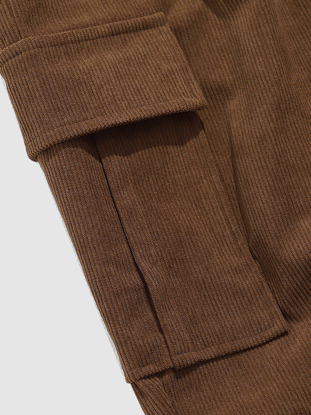 Men's Vintage Corduroy  Pocket Elastic Waist Cargo Pants