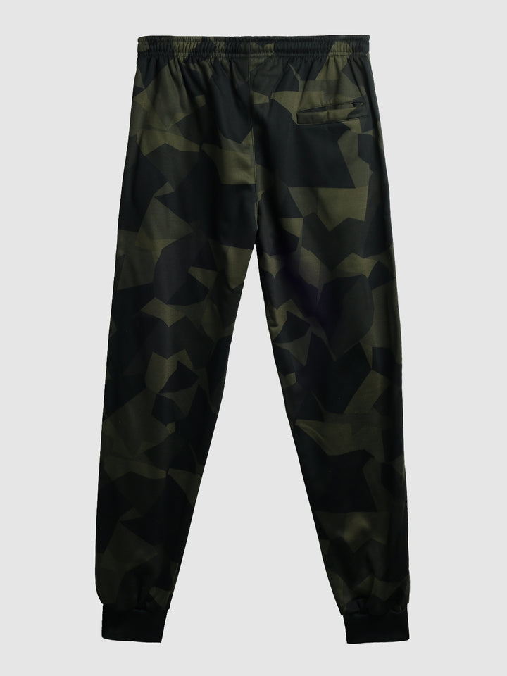 Men's elastic waist camouflage casual pants