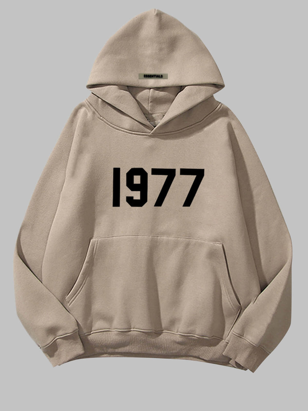 Men's "1977" digital print hoodie