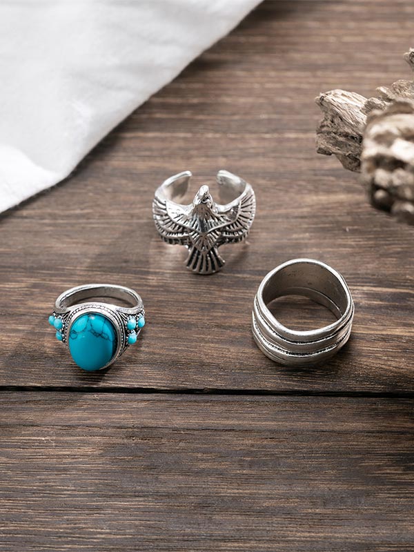 Vintage decorative ring 3Pcs/set