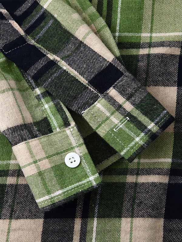 Men's casual plaid thin hooded jacket