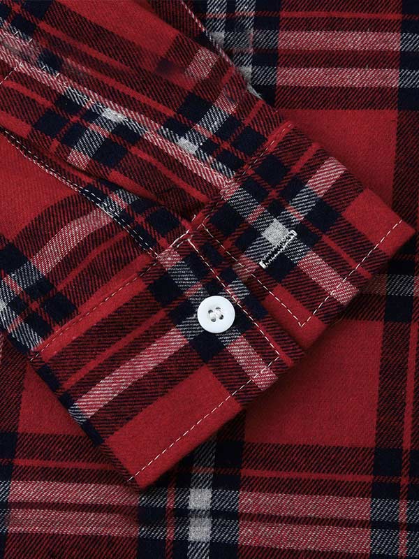 Men's casual plaid thin hooded jacket