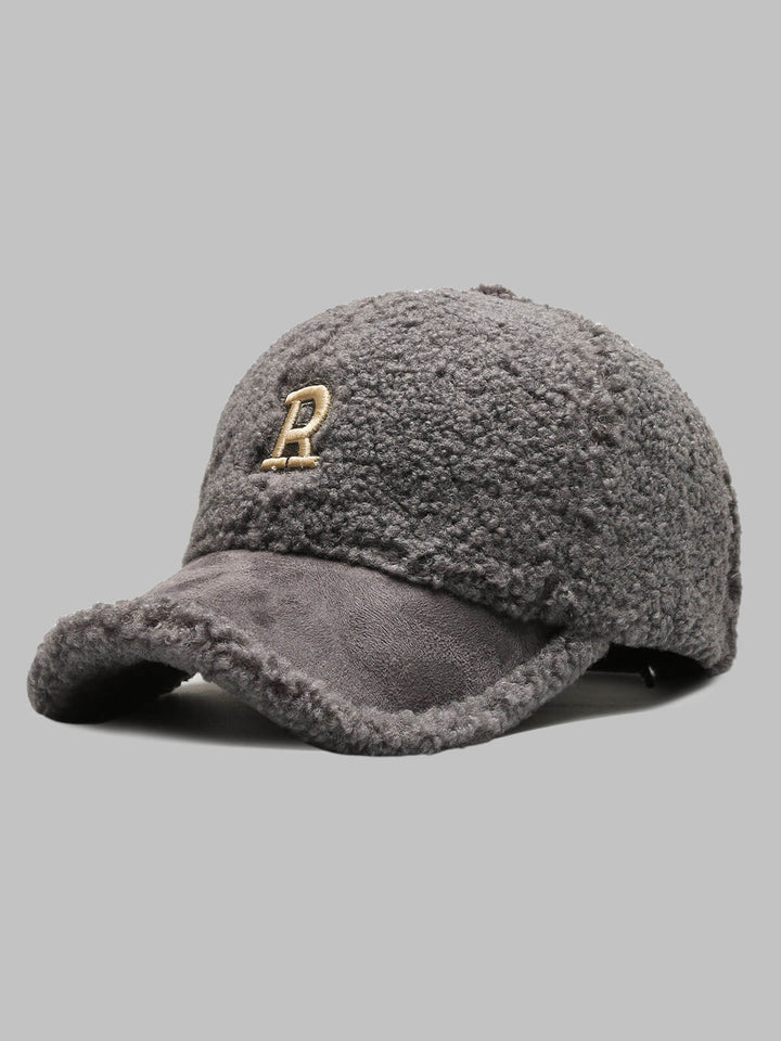 Men's Plush Winter Warm Letter Baseball Cap