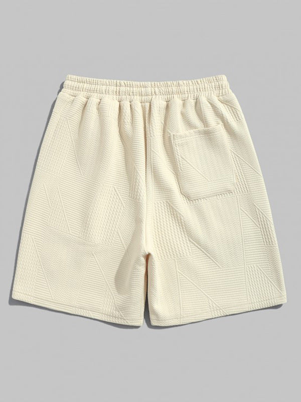 Jacquard shorts beige