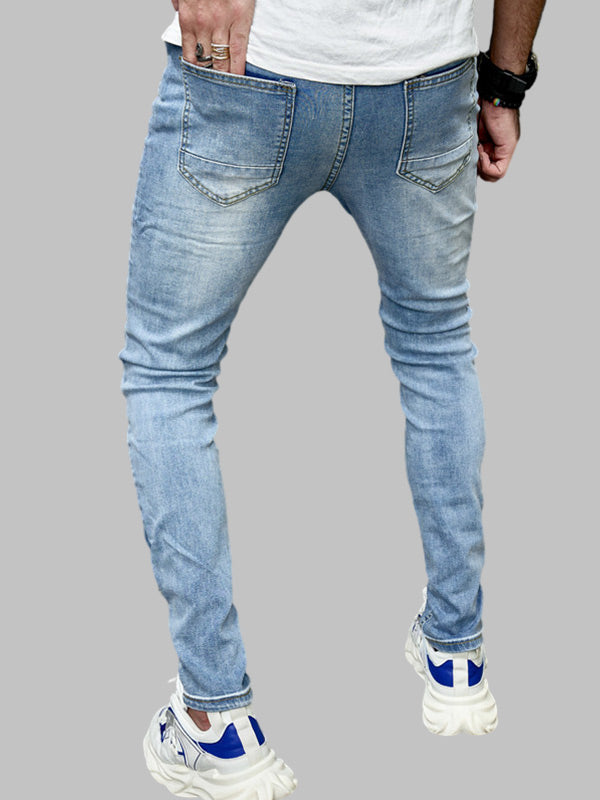 Men's Casual Destroyed Frayed Jeans