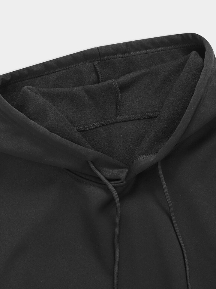 Men's Fleece Lined Pullover Drawstring Hoodie