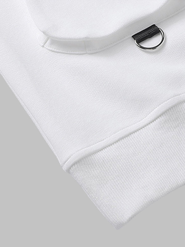 Men's Double Pocket Casual Crew Neck Sweatshirt