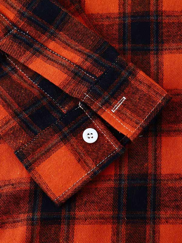 Men's Classic Thin Plaid Hooded Jacket