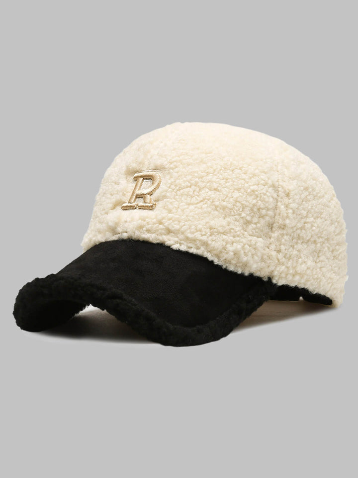 Men's Plush Winter Warm Letter Baseball Cap