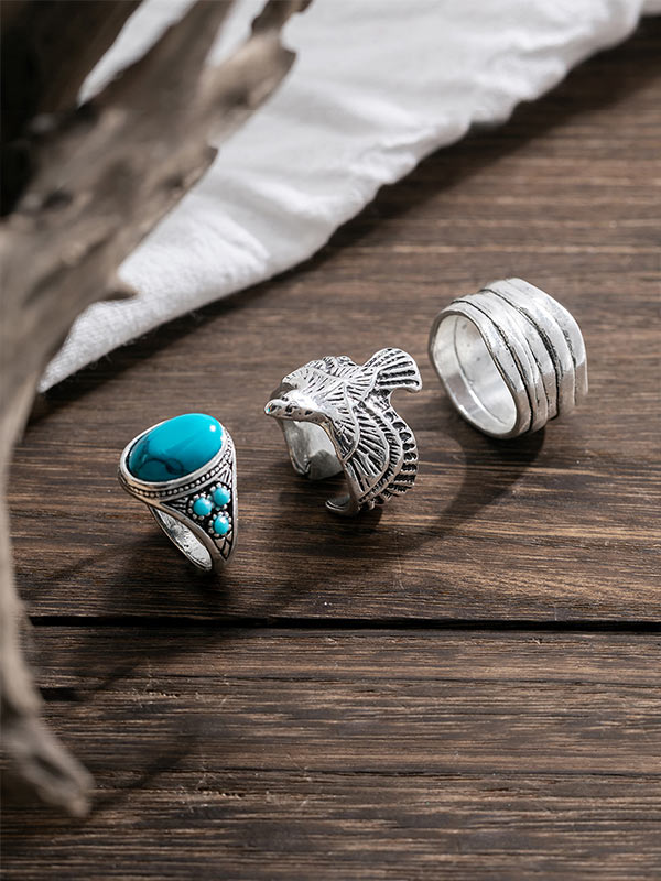 Vintage decorative ring 3Pcs/set