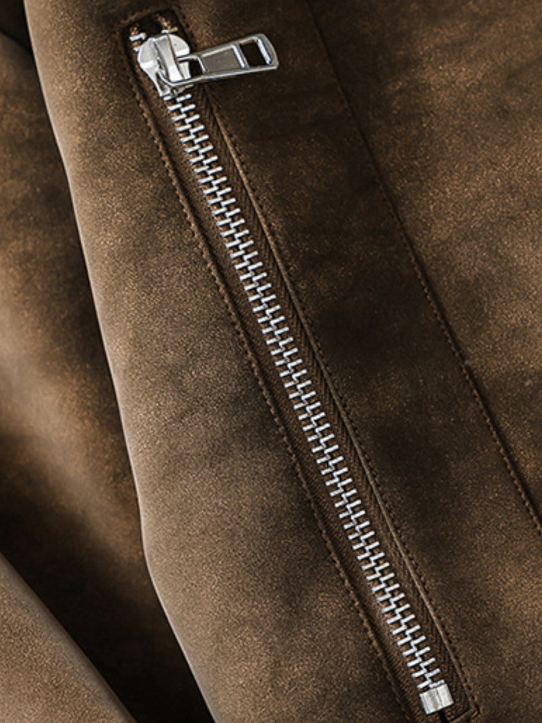 Men's tie-dye PU leather jacket with a stand-up collar and a vintage, loose-fitting casual jacket