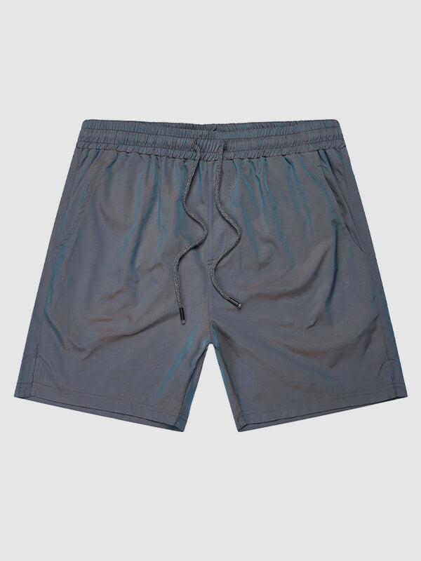 Men's Solid Color Casual Quick-Drying Beach Shorts