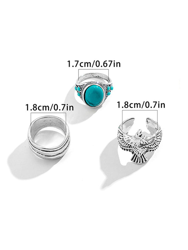 Vintage decorative ring 3Pcs/set