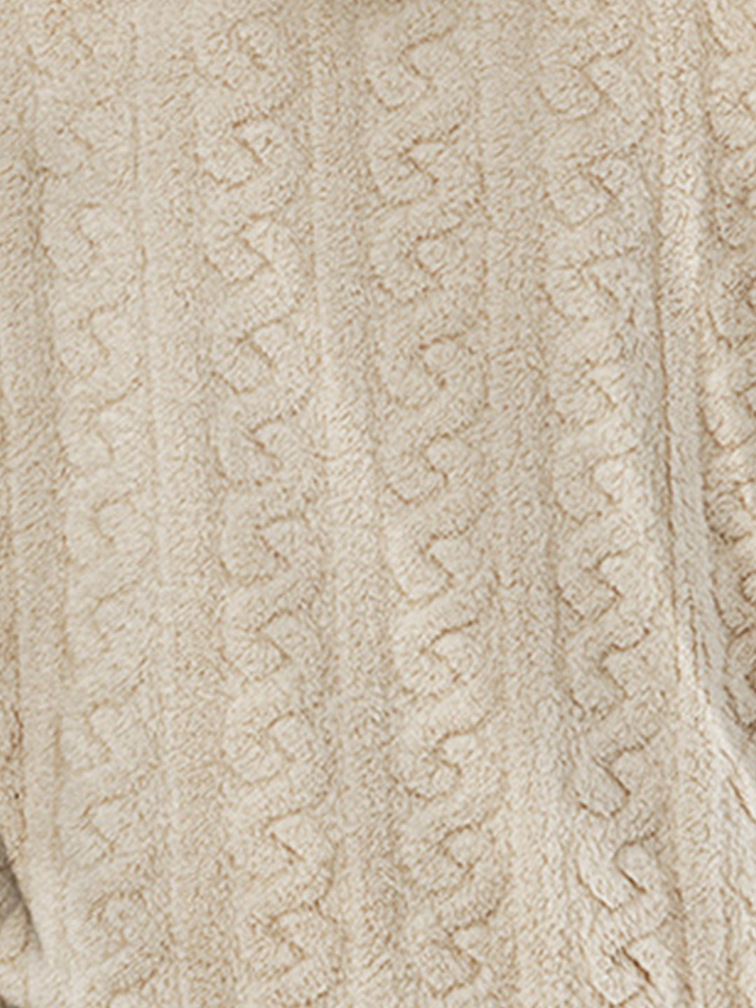 Men's Hooded Jacquard Teddy Fleece Sports Casual Sweatshirt