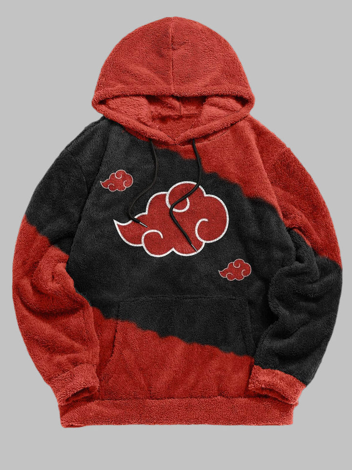 Men's Cloud Print Fleece Hoodie